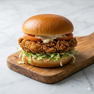Menù crispy chicken burger