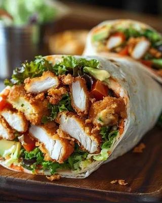 Crispy Chicken Burrito + Fries