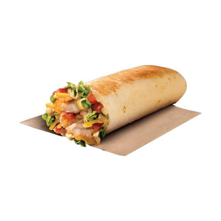 Crispy chicken burrito