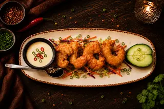 Crispy prawns