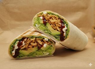 Crispy burger wrap