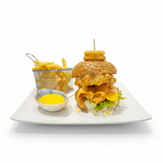 Crispy chicken burger