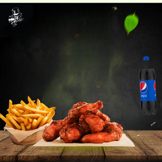Crispy chicken wings combo