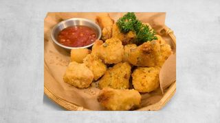 Crispy mushrooms, sweet and sour