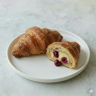 Croissant crema e amarena