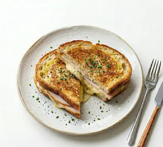 Croque Fromage Et Dinde Fumée