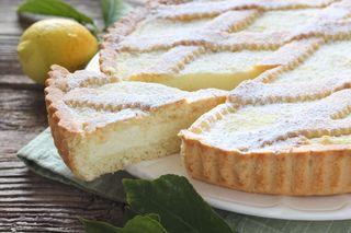 Crostata di ricotta fetta
