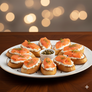 Crostini al salmone