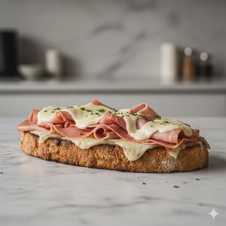 Crostone prosciutto cotto e formaggio