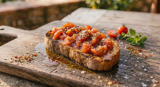 Bruschetta crudo 