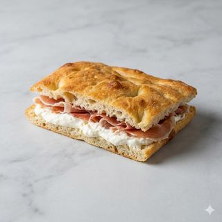 Crudo e stracchino teglia intera(per 4/5persone)