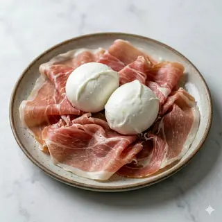 Crudo san daniele e bufala