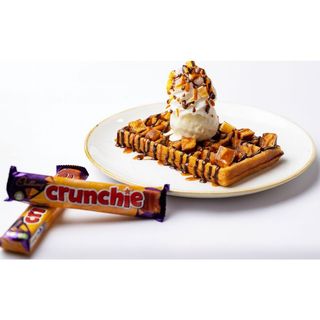 Crunchie caramel waffle