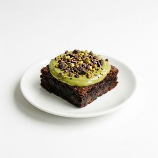 Crunchy pistacchio brownies