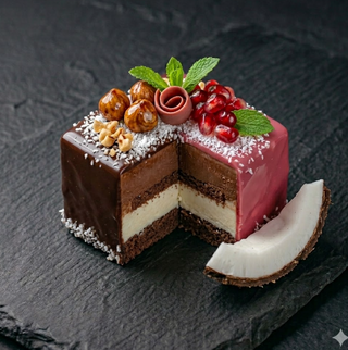 Cubo ai due cioccolati