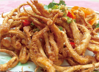 109椒盐鱿鱼须Ciuffo di calamari al sale e pepe