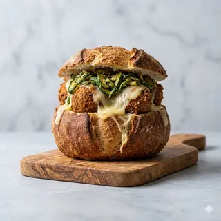 Cuzzitiello polpette fritte provola e zucchine alla scapece