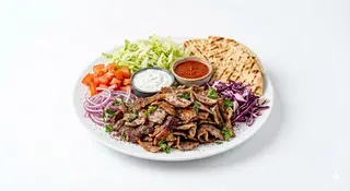 Doner kebab plater