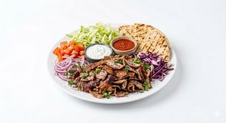 Doner kebab plater