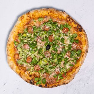 Pizza Dalmatina Bianca