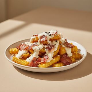 Dippers cacio e pepe e bacon