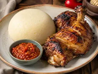 Dorkounou au Poulet Grillé ou Viande de Bœuf