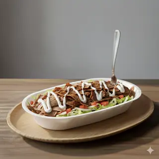 Doner kebab in vaschetta