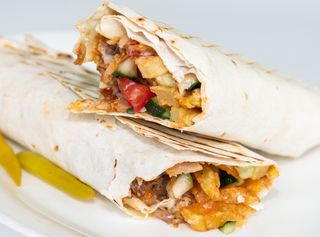 Донер Лаваш куриный с сыром (стандарт 400г)