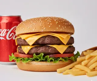 Doppio cheese burger menù