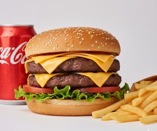 Doppio cheese burger menù