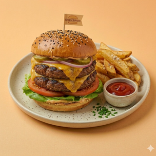 Doppio cheeseburger