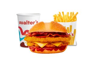 Double chicken bacon menù