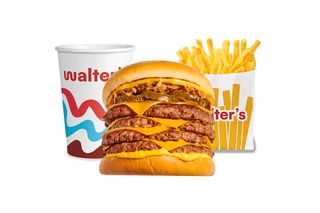 Double double cheesy menu