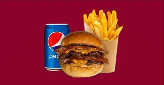 Double bacon smash combo