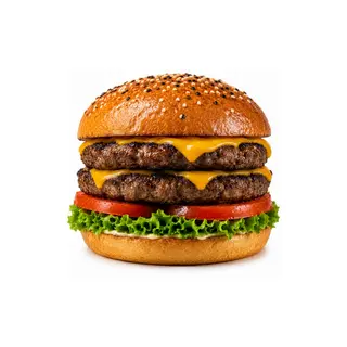 Burger Double Black