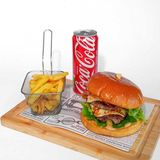 Double burger + Coca Cola 0.33l