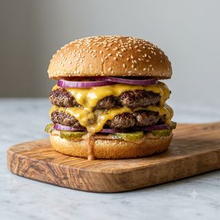 Double cheeseburger