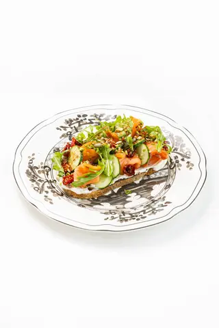Брускетта с малосольной сёмгой (280г)