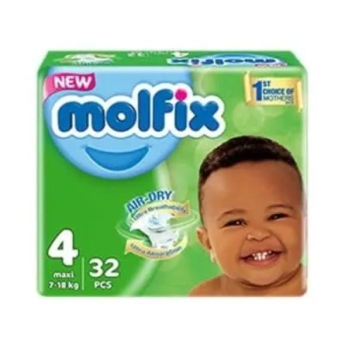 Molfix Maxi Diaper Size 4, 32 pcs