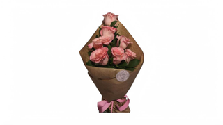 Elegant Pink Rose Cone