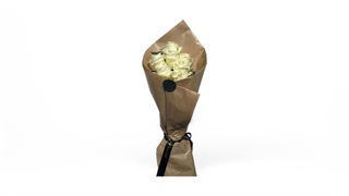 Elegant White Rose Cone