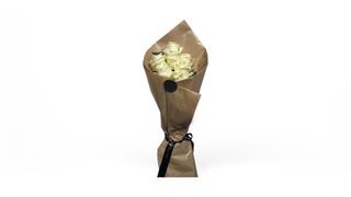 Elegant White Rose Cone