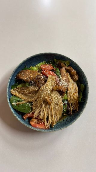 Эноки с курицей (350г)