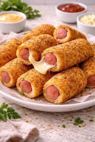Enroladinho de Salsicha com Queijo