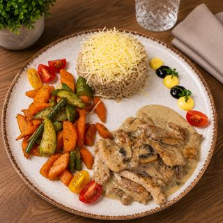 Escalope De Poulet Sauce Champignon