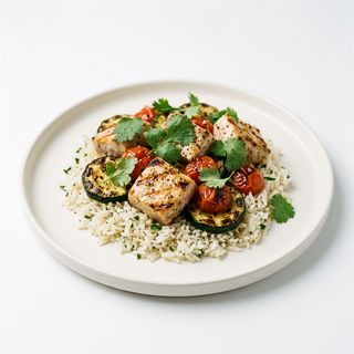 Espada con calabacitas y tomatili