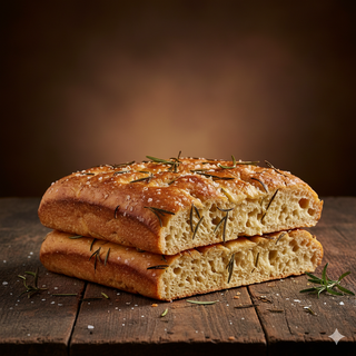 Focaccia doppia pasta rosmarino