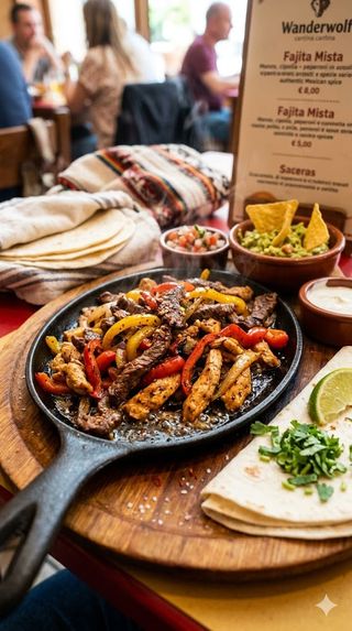 Fajita mista manzo e pollo