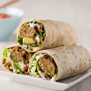 Falafel Burrito + Fries
