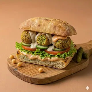 Panino falafel + patatine + bibita